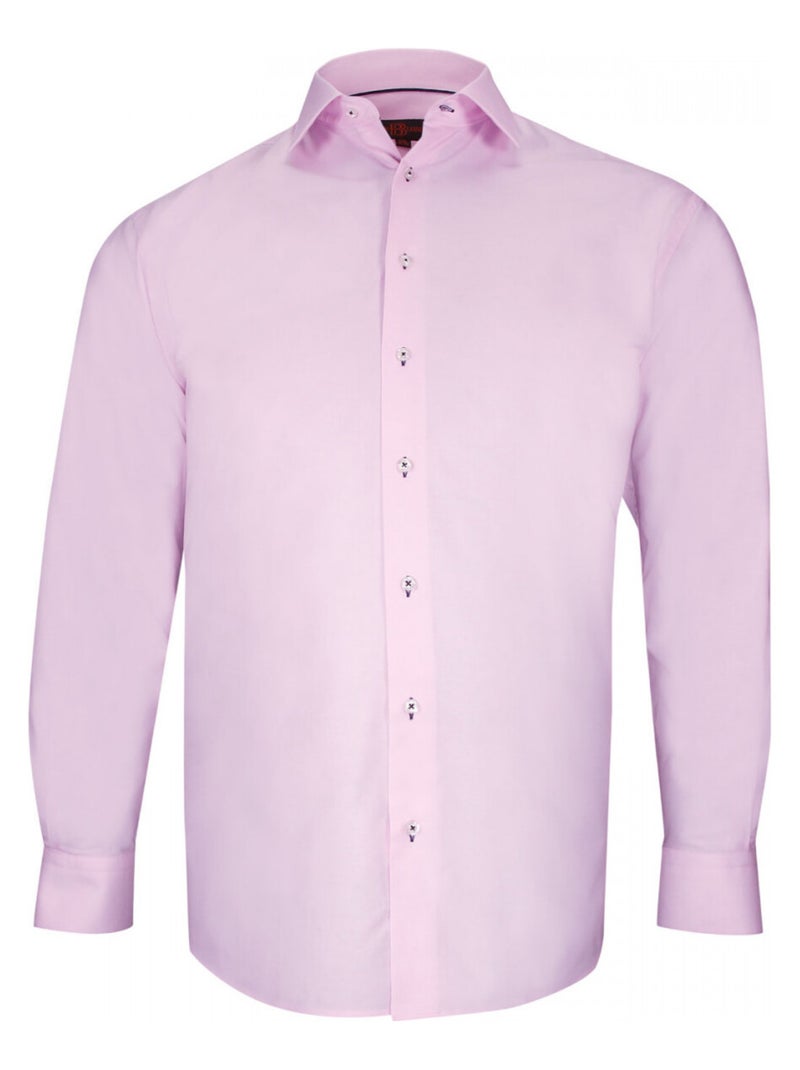 Chemise forte taille tissu oxford OPPICHE Rose - Kiabi