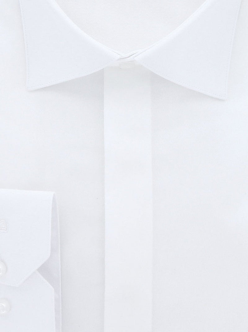 Chemise forte taille tissu texturé à gorge cachée DINOZZE Blanc - Kiabi
