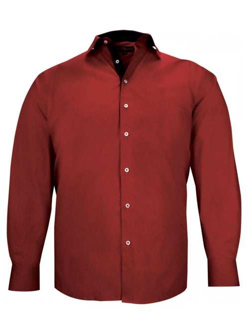 Chemise forte taille tissu uni CLASSOPO - Kiabi