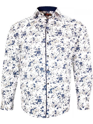 Chemise forte taille tissus à motifs FLOREALE