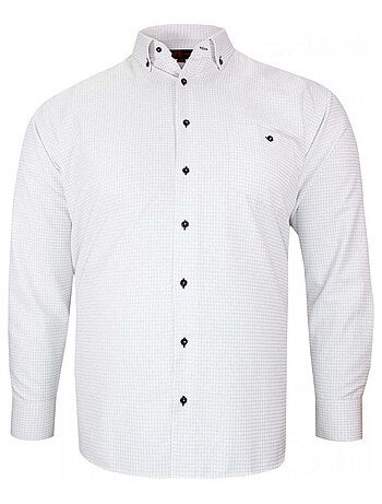 Chemise forte taille tissus premium à carreaux CLASSO