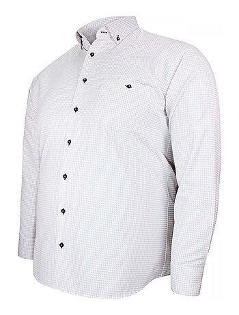 Chemise forte taille tissus premium à carreaux CLASSO