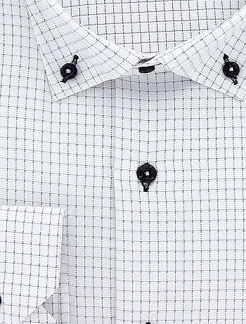 Chemise forte taille tissus premium à carreaux CLASSO