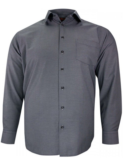 Chemise forte taille tissus premium armuré DELLE - Kiabi