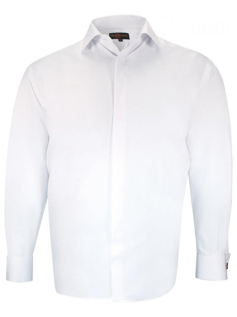 Chemise forte taille tissus premium armuré NOZZE Blanc - Kiabi