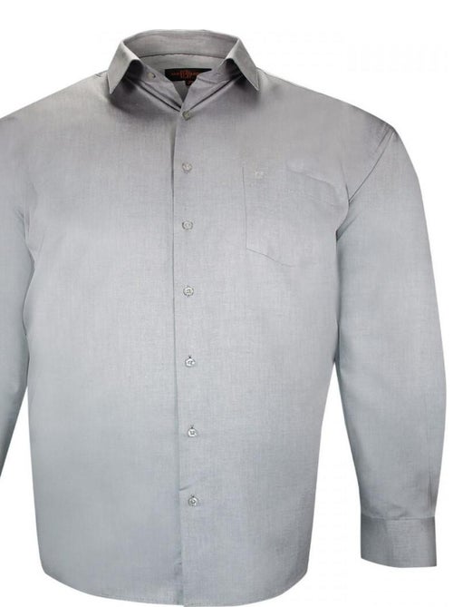 Chemise forte taille unie LISIO - Kiabi