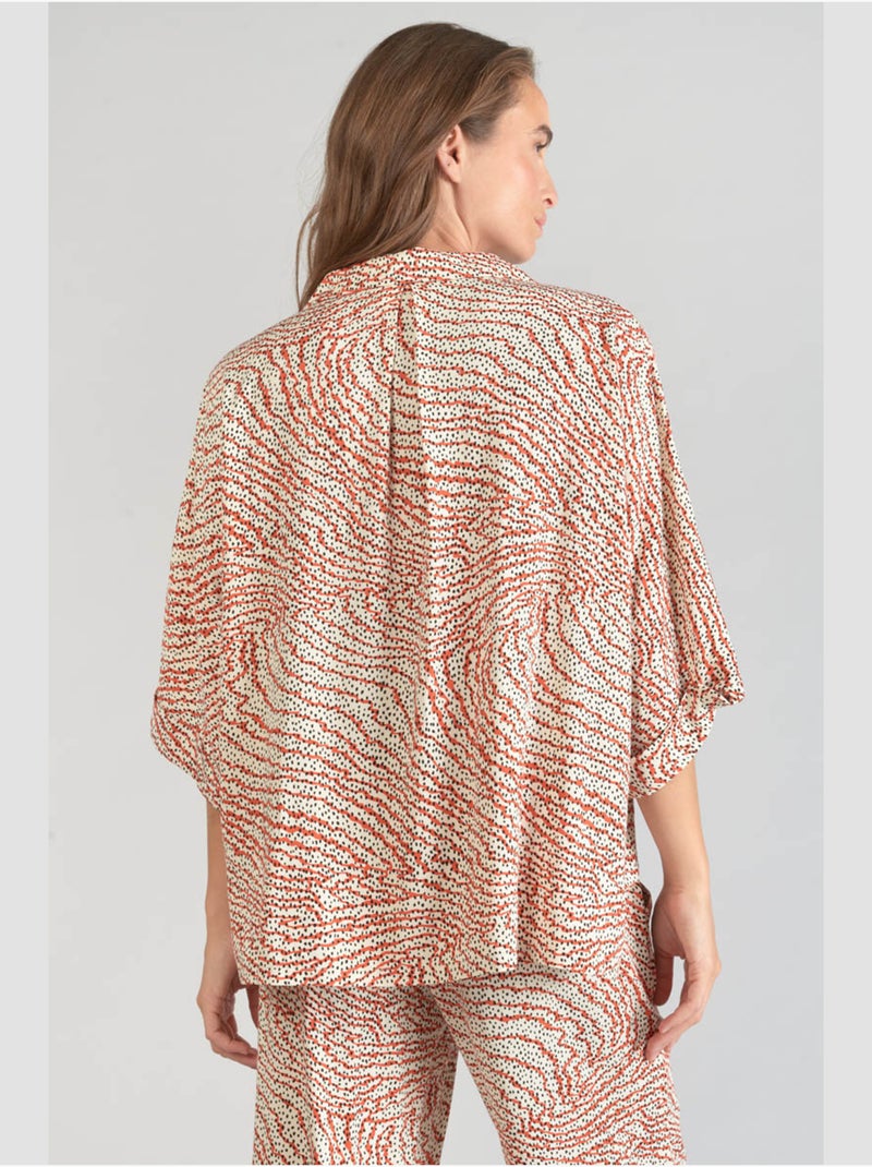 Chemise FREILA 'Le Temps Des Cerises' Orange - Kiabi