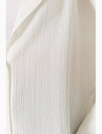 Chemise froissée basique surdimensionnée à épaules dénudées lucci