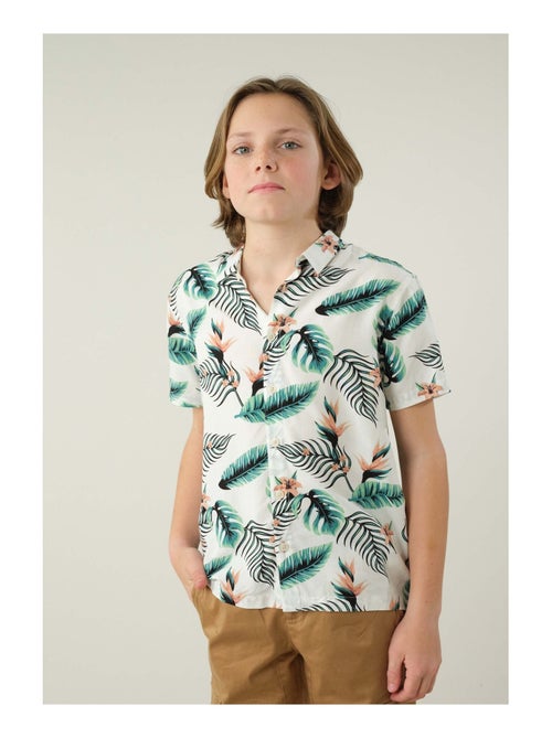 Chemise garçon aux motifs hawaïen 'Deeluxe' - Kiabi