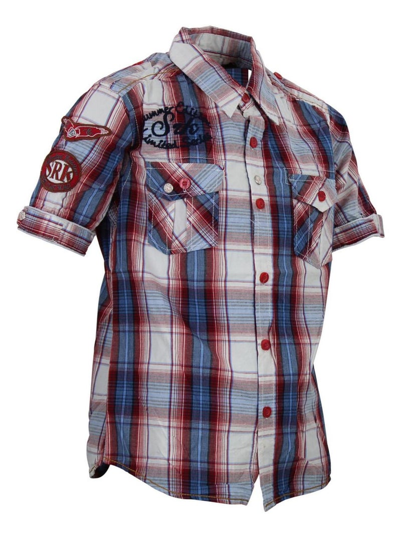 Chemise garçon ECAROBO - SRK Rouge - Kiabi
