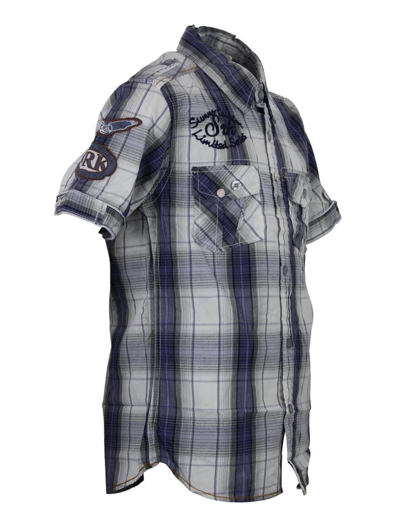 Chemise garçon ECAROBO - SRK Violet - Kiabi