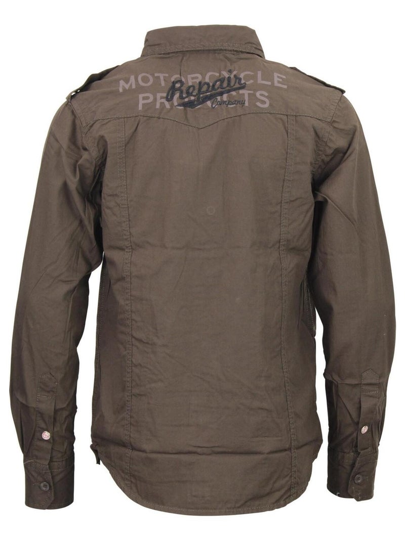 Chemise garçon ECIRACE - SRK Marron - Kiabi