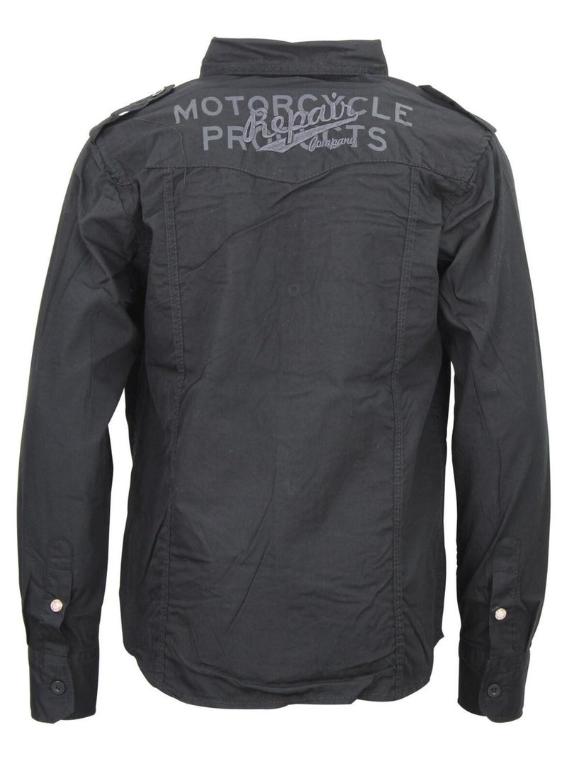 Chemise garçon ECIRACE - SRK Noir Noir - Kiabi