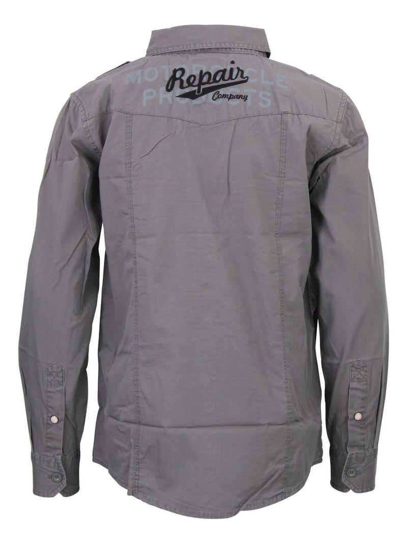 Chemise garçon ECOTRACE - SRK gris anthracite - Kiabi