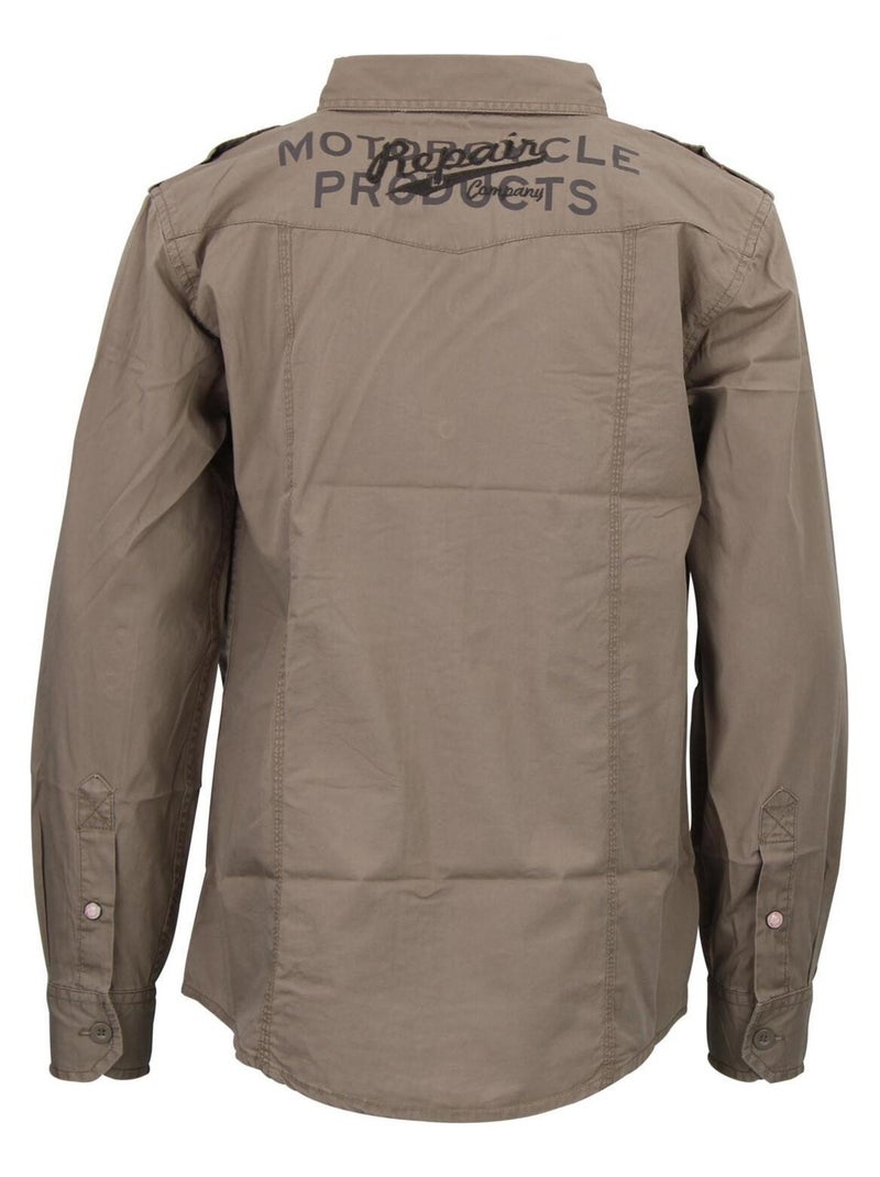 Chemise garçon ECOTRACE - SRK Gris taupe - Kiabi