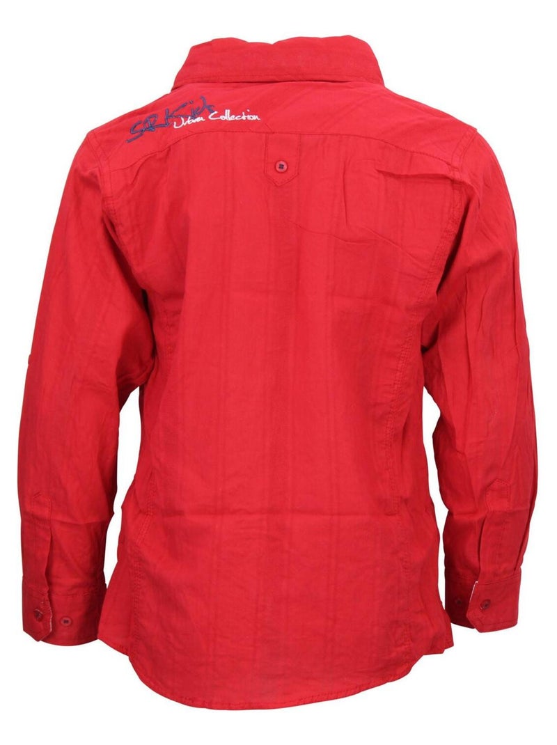 Chemise garçon ETRIMOBY - SRK Rouge - Kiabi