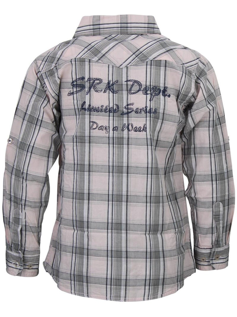 Chemise garçon EVOC - SRK Bleu marine - Kiabi