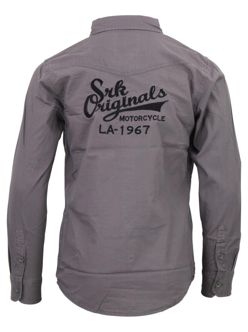 Chemise garçon EVONIE - SRK gris anthracite - Kiabi