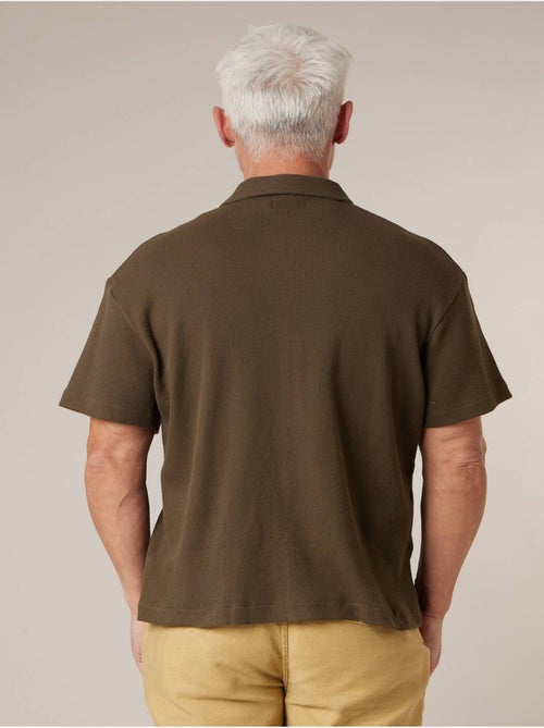 Chemise gauffrée en coton stretch homme 'Deeluxe' - Kiabi Chemise gauffrée en coton stretch homme 'Deeluxe' - Kiabi
