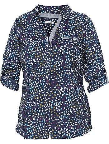 Chemise gaufrée cœurs