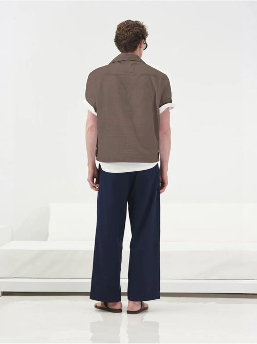 Chemise giesto coupe décontractée manches courtes en popeline - Kiabi Chemise giesto coupe décontractée manches courtes en popeline - Kiabi