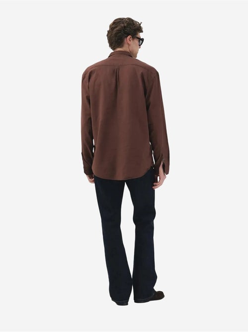 Chemise giesto pour homme, coupe classique, manches longues, en popeline avec poche - Kiabi