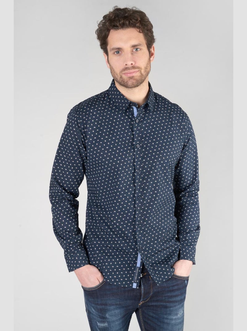Chemise GISOR 'Le Temps Des Cerises' Bleu - Kiabi