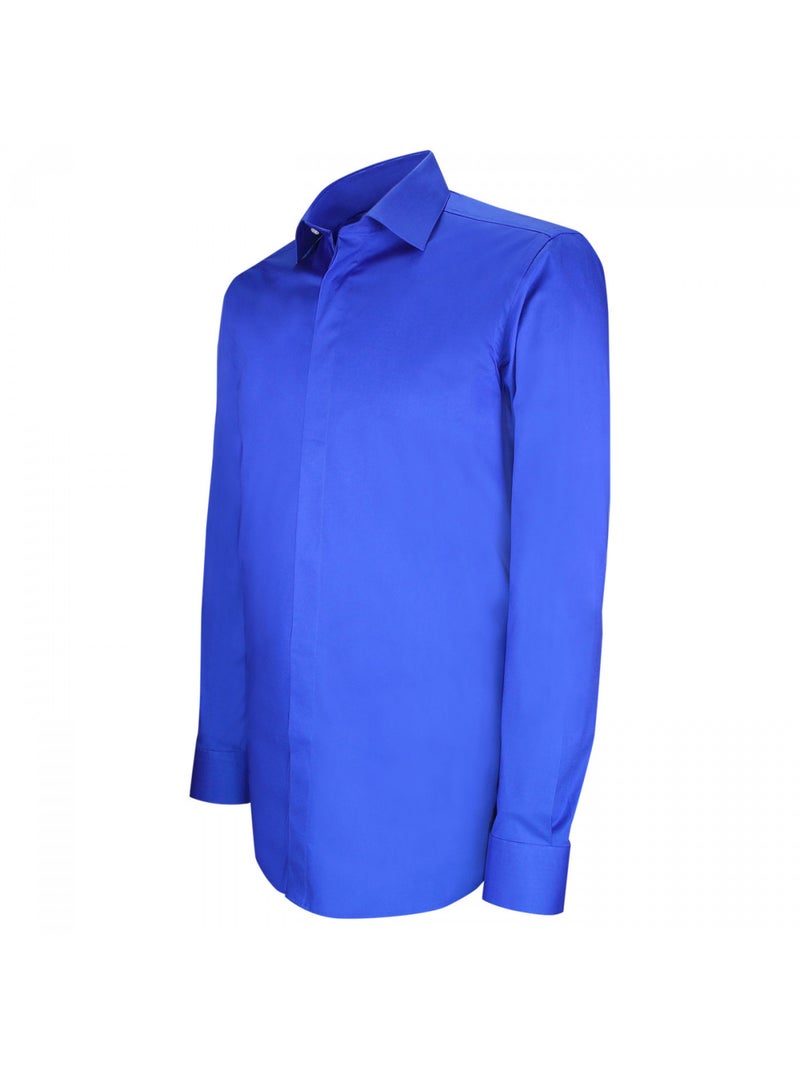 Chemise gorge cachée mode RYAN Bleu - Kiabi