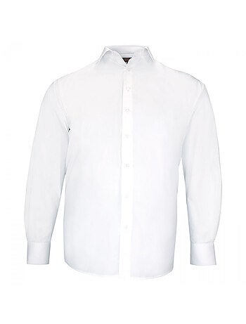 Chemise grande taille classique tissu uni CLASSIMO