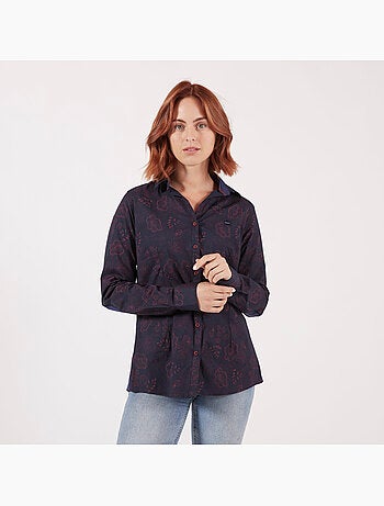 CHEMISE GRAPHIC FLOWERS