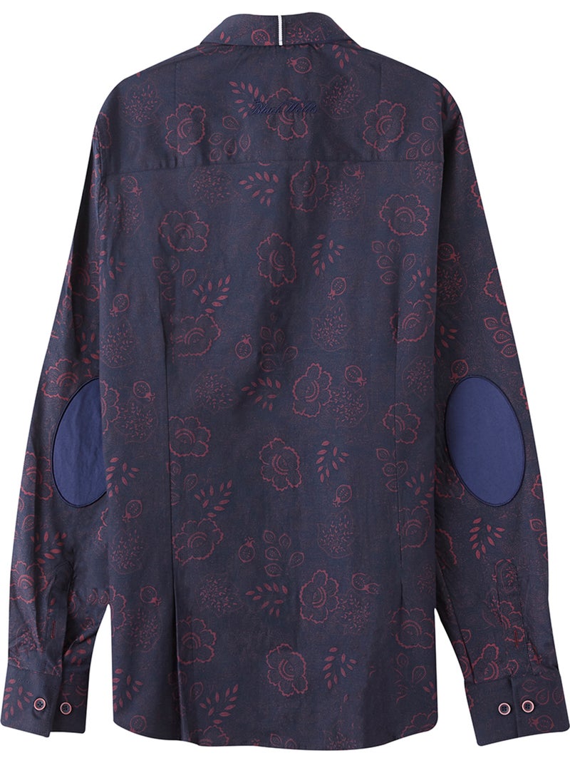 CHEMISE GRAPHIC FLOWERS Bleu marine - Kiabi