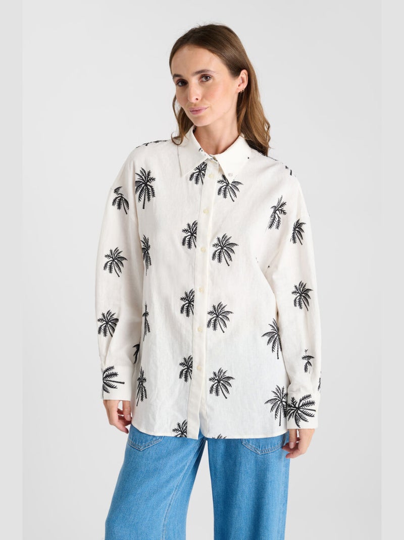 Chemise GUAPA 'Le Temps Des Cerises' Blanc - Kiabi
