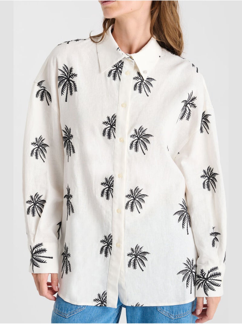 Chemise guapa 'le temps des cerises' Blanc - Kiabi