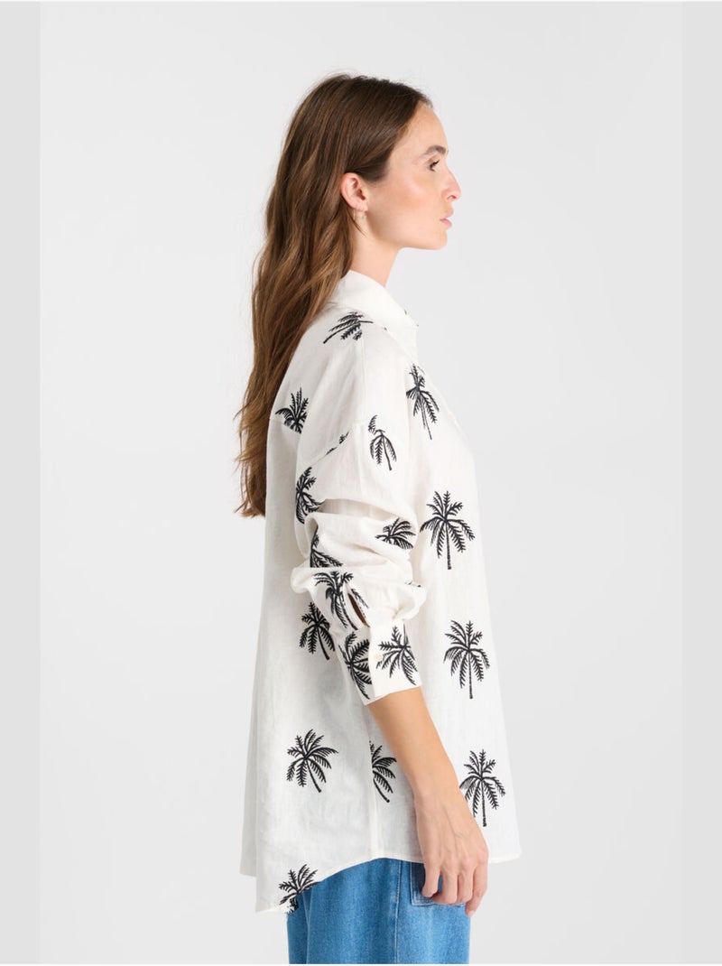Chemise guapa 'le temps des cerises' Blanc - Kiabi