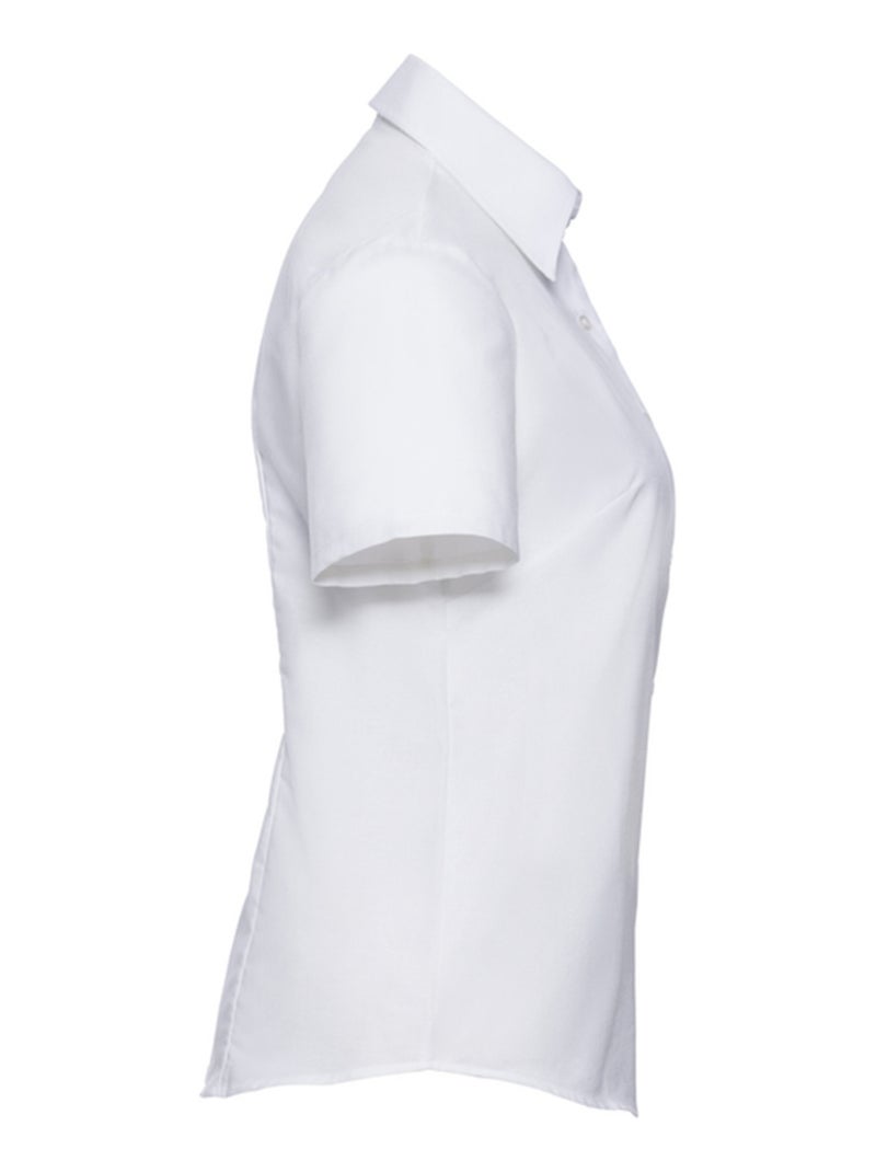 Chemise habillée manches courtes classic - russell collection Blanc - Kiabi