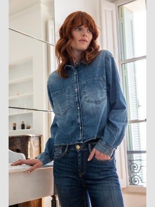 Chemise HELENA en jeans 'Le Temps Des Cerises'