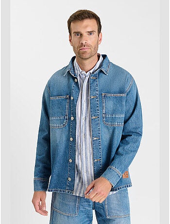 Chemise HISA en jeans 'Le Temps Des Cerises'