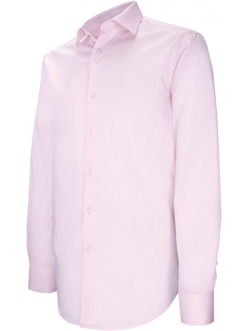Chemise homme 100% coton coupe droite CLASSITA Emporio balzani Bleu clair - Kiabi