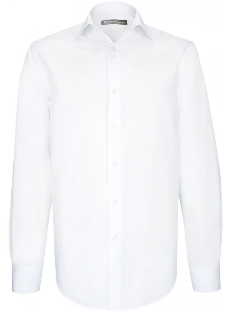 Chemise homme 100% coton coupe droite CLASSITA Emporio balzani Bleu clair - Kiabi