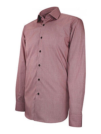 Chemise homme 100% coton coupe droite MOULIS Andrew Mac Allister Bordeaux , 40