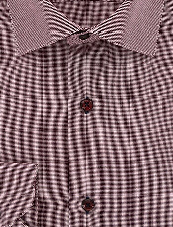 Chemise homme 100% coton coupe droite MOULIS Andrew Mac Allister Bordeaux , 40