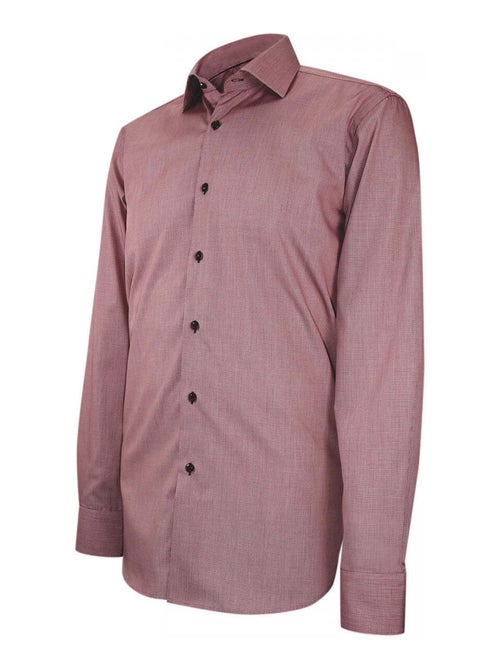 Chemise homme 100% coton coupe droite MOULIS Andrew Mac Allister Bordeaux , 40 - Kiabi
