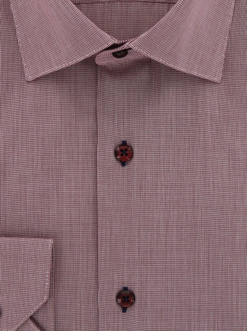 Chemise homme 100% coton coupe droite MOULIS Andrew Mac Allister Bordeaux - Kiabi