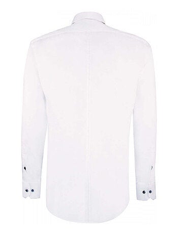 Chemise homme à broderies coupe cintrée UNO Emporio balzani Blanc , 41
