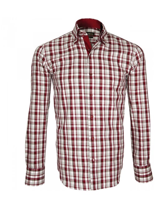Chemise homme à coudières coupe cintrée DONIZZO Emporio balzani Bleu , 43 - Kiabi