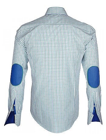 Chemise homme à coudières coupe cintrée DONIZZO Emporio balzani Marron , 43