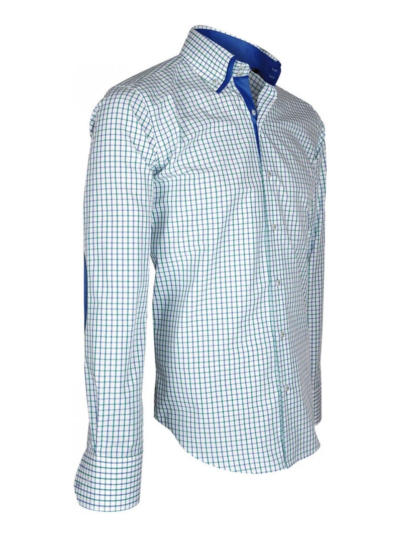 Chemise homme à coudières coupe cintrée DONIZZO Emporio balzani Rouge , 39 Rouge - Kiabi