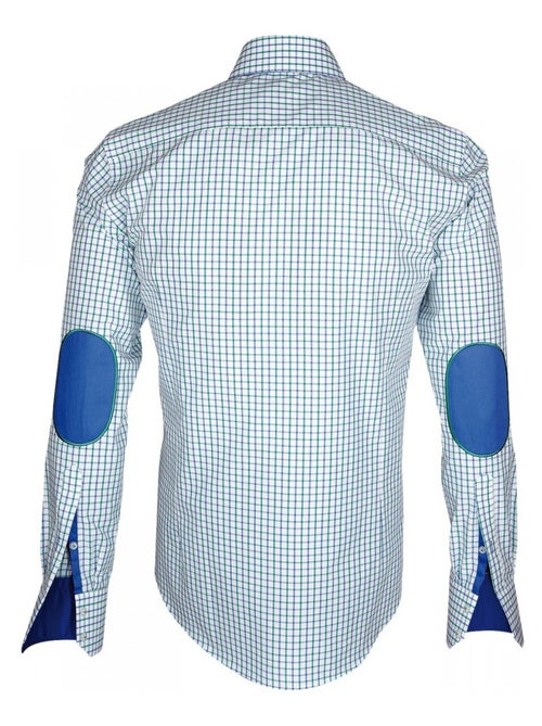 Chemise homme à coudières coupe cintrée DONIZZO Emporio balzani Rouge , 39 - Kiabi