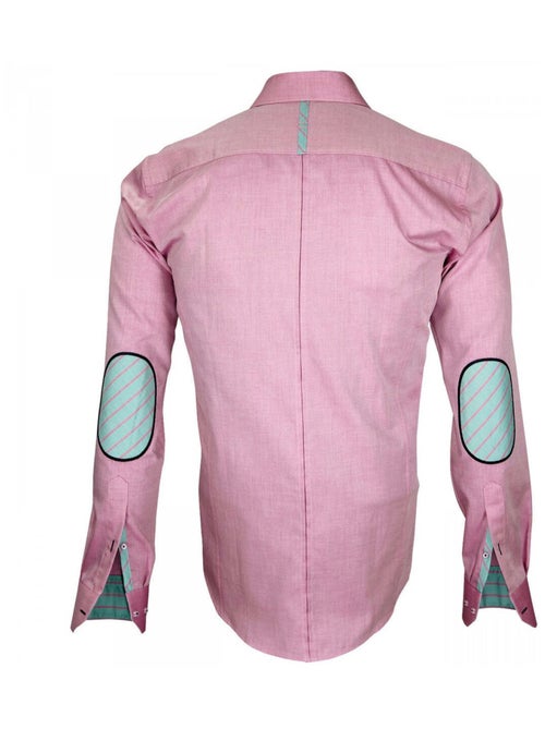 Chemise homme à courdières coupe cintrée ELBOW Andrew Mac Allister Bleu , 41 - Kiabi