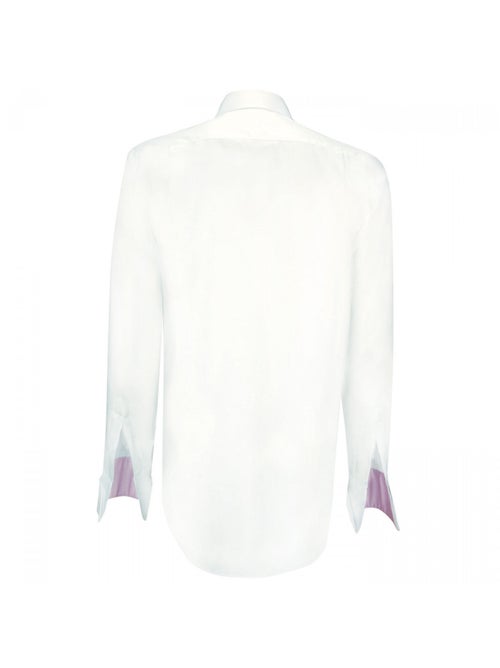 Chemise homme à manchette biseautée coupe droite WILLIAM Andrew Mac Allister Blanc , 40 - Kiabi